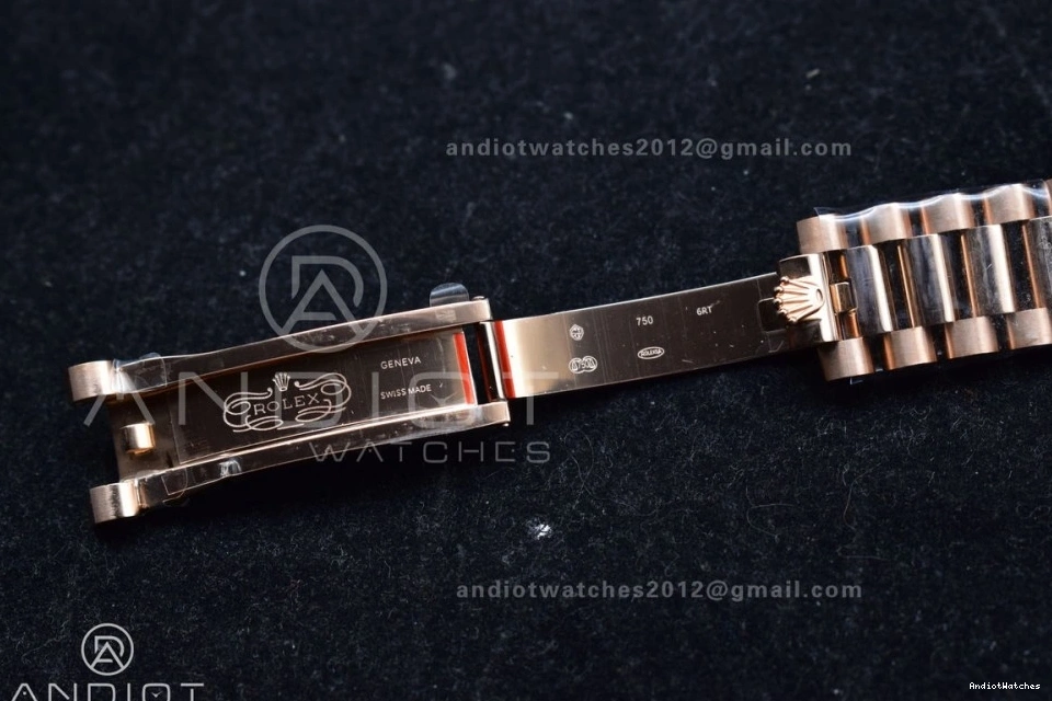 V5 RG Original Diamond (Gain 904L DayDate Grey Weight) on Square President 36 vr3255 Best Bracelet 671 QF with Dial Steel Edition 0422